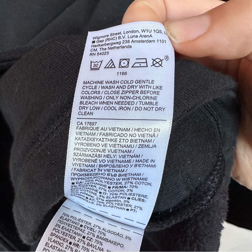 Athleta Black Cozy Karma Asymmetrical Pullover - Picture 9 of 13